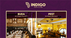Desktop Screenshot of indigo-restaurant.hu