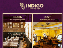 Tablet Screenshot of indigo-restaurant.hu